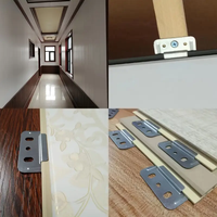 Clips Metálicos de Acero Inoxidable para Fijación de Revestimiento de Pared WPC, Abrazaderas de Enclavamiento, Clips de Techo de PVC para Paneles Decorativos