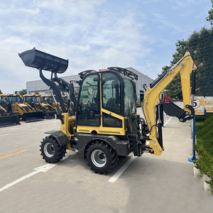 Новый небольшой экскаватор-погрузчик 1,5 <span class=keywords><strong>2ton</strong></span> 4WD сочлененный экскаватор-экскаватор с экскаватором погрузчик мини-экскаватор-погрузчик 4x4 - Product Image 2