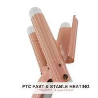 Fer à boucler électrique portable en céramique ionique à chauffage rapide PTC, réglable, pour ondulations, texture et volume, idéal pour camping-car, maison, salon, fêtes et coiffure quotidienne