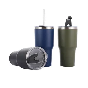 20OZ/30OZ Custom Edelstahl Thermal Tea Tumbler Cups In Bulk Vakuum versiegelte Kaffee Reise becher mit Deckel und Strohhalm