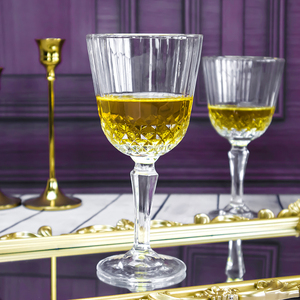 Vente chaude Old Fashion En Relief Cristal Rouge Verre À Vin Gobelets Verres À <span class=keywords><strong>Champagne</strong></span> - Product Image 2