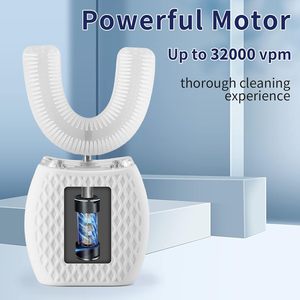 Cepillo de Dientes Eléctrico en Forma de U, Mini Cepillo de Dientes Eléctrico Inteligente con Cerdas Suaves Negras y Luz LED, Fabricante de Shenzhen al por Mayor - Product Image 2