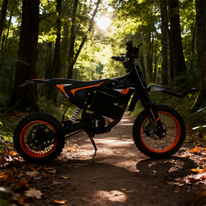 Nouvelle moto électrique tout-terrain KMS 48V 40AH avec batterie au lithium, 7 vitesses, suspension hydraulique, moteur sans balais, autonomie de 200 km, vitesse de 61-80 km/h - Product Image 1
