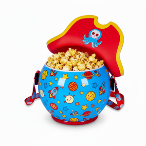 Secchiello per Popcorn Personalizzato con <span class=keywords><strong>Personaggi</strong></span> dei Cartoni Animati in Plastica 3D <span class=keywords><strong>da</strong></span> 64oz e 85oz, Contenitore a Tema Cinematografico con Coperchio - Product Image 2