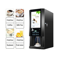 YYHB YYHB-KFJ30SCW-8 Commerciële RVS Multifunctionele Koud-Warm Drankautomaat - IJs Koffie/Melkthee/Sap