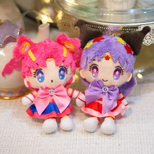 Ensemble de peluches Sailor Moon mignon de style Q avec Chibiusa et les scouts de <span class=keywords><strong>l</strong></span>'espace, poupées en peluche d'anime, coiffures, couleurs et tenues pour les fans, cadeaux - Product Image 4