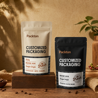 Sachets souples noirs mats pour production en série : Solution sophistiquée de présentation en magasin pour un branding haut de gamme, emballage imprimé en héliogravure