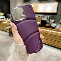 Coque antichoc en TPU souple de couleur unie avec cadre de protection électroplaqué pour objectif, compatible iPhone 15 Pro Max et autres accessoires de téléphone 17