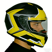 Nouveau casque de moto homologué DOT avec visière double, protection contre toutes les intempéries, fermeture rapide, garantie 1 an