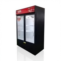 Vitrine réfrigérée verticale commerciale avec porte vitrée pour la présentation de glaces et de gâteaux