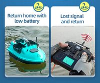 Nouveau bateau d'appât de pêche amélioré avec 16 Points de Position 500m de Distance Gps Rc bateau d'appât de pêche détecteurs de poisson avec Gps