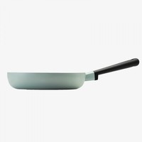 Usine directe moderne 24cm revêtement en céramique antiadhésif poêle ensemble avec couvercle en verre pour la cuisine à domicile cuisson sans danger pour l'utilisation