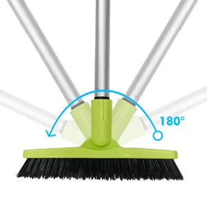Multifunctional Heavy Duty Plastic 2 in 1 Grout Brush V-Shaped Corner Brush for Deep Cleaning Tile Grout Shower Kitchen