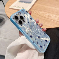 Coque de téléphone mignonne fleur feuille de paillettes pour Tecno spark 30C couverture en Silicone souple antichoc clair