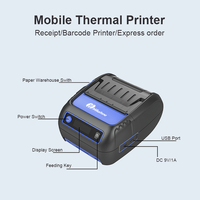 Imprimante thermique portable mini Milestone MHT-P58F 58 mm USB + sans fil 203 dpi Batterie 1200 mAh Prise en charge multi-OS Utilisation en magasin - En stock