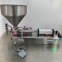 Machine de remplissage pneumatique semi-automatique pour huile, sauce, miel, shampoing, lotion et savon liquide en bouteille