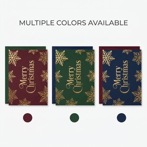 Biglietti di Auguri Natalizi di Lusso con Stampa in Lamina d'Oro e Buste, Cartoncino Premium 350gsm, Set Aziendale Personalizzabile OEM/ODM - Product Image 2