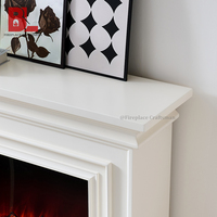 Cheminée électrique décorative moderne F-655SS en bois imitation français avec insert chauffant électrique intégré