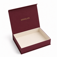 Boîte cadeau personnalisée en papier recyclé écologique avec fermeture magnétique et doublure en éponge pour emballages de luxe de bijoux