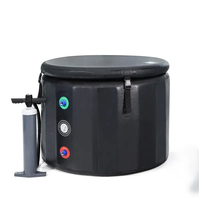 Baignoire pliable gonflable en tissu Drop Stitch avec couvercle pour adultes, idéale pour la récupération et la thérapie par le froid – Nouveauté très demandée
