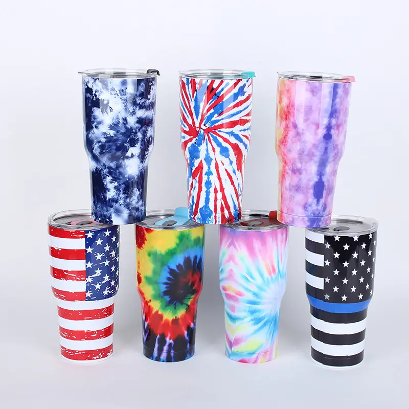 Popular 30oz Stainless Steel Tumbler with Metal Straw Custom Color and Logo Cups 30OZ coated personalized tumbler