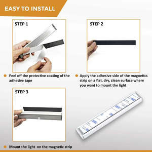 LED Under Cabinet Lighting <strong>Motion</strong> <strong>Sensor</strong> <strong>Light</strong> USB Rechargeable Smart Night Lamp Wireless Magnetic Wall Kitchen Under Closet - Product Image 5