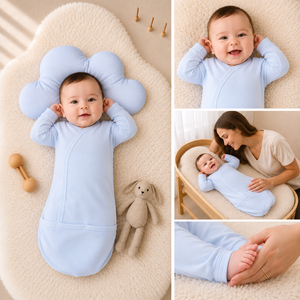 Saco de Dormir para Bebé Recién Nacido, de Bambú Suave, Manga Larga, Cierre de Botones, Precio de Fábrica OEM ODM, Venta al Por Mayor - Product Image 2
