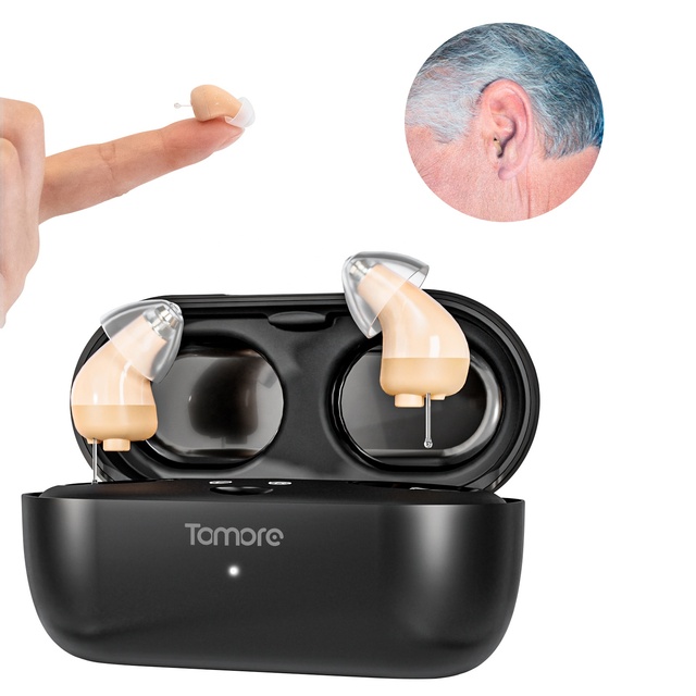 Mini Size Digital Programmable Hearing Aid Newest Medical Device for Deafness with 16 Channels CIC Type