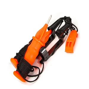 オレンジポータブル屋外冬釣りピックチゼル命を救う手持ち型プラスチックスパイクストラップ付き - Product Image 6