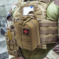 Bolsa Táctica de Caza Personalizada para Suministros Médicos, Bolsa Pequeña de Emergencia y Supervivencia, Bolsa de Primeros Auxilios de Liberación Rápida, Resistente al Agua, de Nailon