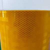 Lámina Reflectante Prismática Autoadhesiva de Alta Visibilidad Tipo II, Vinilo Imprimible de PMMA, Impermeable y Duradero para Señales de Tráfico