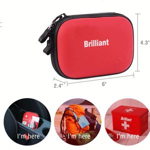 Trousse de premiers secours miniature pratique pour la maison, fournitures approuvées, petit sac de poche pour le camping, les voyages, les situations d'urgence en plein air, utilisation médicale, personnalisable - Product Image 2