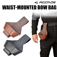 Support de transport universel en cuir de vachette pour arc à poulies, modèle portable et ergonomique, avec sangle de suspension