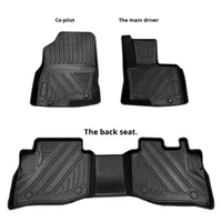 Karpet Lantai Mobil Coolcars TPE Tebal 5mm Model Bisnis Set Lengkap 3-Piece untuk Mazda CX-8 2019-2023 Setir Kanan Tahan Aus