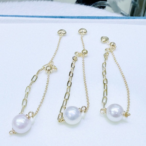 Bracelet en perles d'eau douce naturelles presque parfaites de 9 à 10 mm avec un design de boule en argent pur, luxueux et élégant, en stock pour femmes - Product Image 4