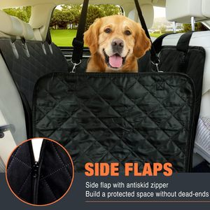 Funda de asiento de perro antideslizante duradera 4 en 1 funda de asiento de coche para perro 100% hamaca impermeable a prueba de arañazos para perro con ventana de malla grande - Product Image 2