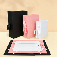 Luxuriöse Große Magnetische Geschenkbox mit Rosa Deckel, Anpassbare Glänzende oder Matte Laminierung, UV-Vorteil-Drucklogo für Sockenverpackungen