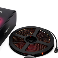 Rétroéclairage TV USB intelligent 5V avec synchronisation d'écran à 3 caméras, lumière ambiante pour moniteur PC, salle de jeu