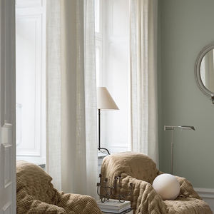 Rideaux occultants modernes en lin pour chambre, salle à manger, cuisine, salle de bain, bureau – Motif jacquard, haute qualité, épais, pour extérieur - Product Image 2