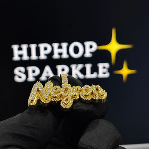 Premium Personalized <b>Name</b> Pendant Iced Out with VVS Moissanite Hip Hop Jewelry <b>Necklace</b> Charm for Men Women Fashion Lovers - Product Image 3
