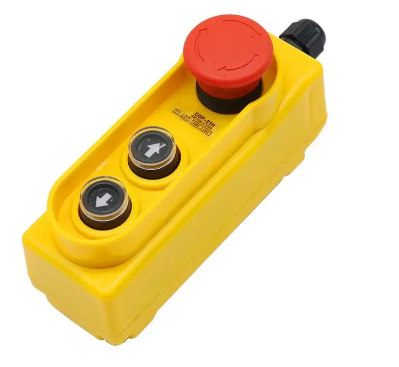 rain proof lifting button box emergency stop button switch 2.2KW direct control electric hoist switch