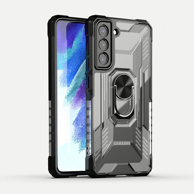 Hot Sell Tpu Pc Armor Metal Ring Kickstand Mobile Phone Accessories Back Cover Case for samsung A50