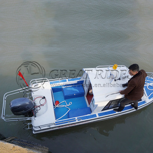 Prezzo di fabbrica diretto produttore 17.6FT/ 5.38 metri piccola barca da pesca in vetroresina con motore fuoribordo - Product Image 4