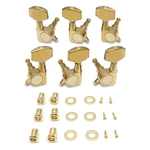 Gold 3R3L Closed Guitar String Pegs Locking Tuners Guitar Machine Head For Electric Acoustic Guitar Parts