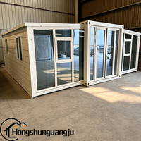 Maison préfabriquée de luxe à 2 étages de 20 pieds et 40 pieds, maison pliable extensible préfabriquée à vendre, maison conteneur extensible