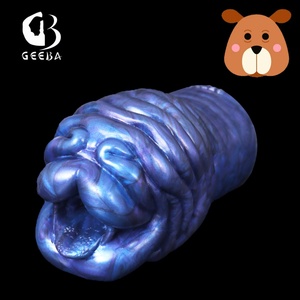 GEEBA Sex <b>Toys</b> <b>for</b> <b>Men</b> Silicone Vagina Male Masturbator Soft Stick Animal Mouth and Deep Throat Artificial Pocket Pussy Massager - Product Image 2