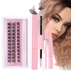 Extensiones de Pestañas DIY, Curvatura Mixta 0.07mm, Racimos de Pestañas de Seda, Bandejas de Pestañas de Marca Privada - Product Image 6