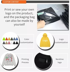 เสื้อสเวตเตอร์ผ้าฝ้ายสำหรับผู้ชาย, เสื้อลำลองบุนุ่มสบายเหมือน100% 250กรัม - Product Image 4