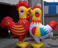 Divertida Mascota Inflable de Pollo con Cuello Largo para Fiestas y Eventos de Carnaval