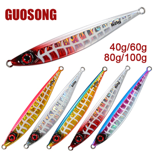 Señuelo de pesca artificial de metal para macarela <span class=keywords><strong>española</strong></span>, jig de plomo de 40g, 60g, 80g, 100g para lubina y pez espada, venta al por mayor - Product Image 4